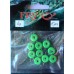Вантаж вухатий для риболовлі, таблетка (ексцентрик) колір Silvereyes Green Apple, 10шт в уп., вага 4г